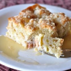 Rhubarb Streusel Cake
