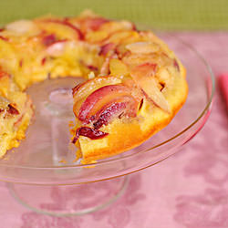 Upside-Down Nectarine Cake