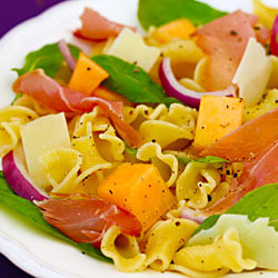 Prosciutto & Melon Pasta Salad