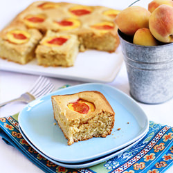 Dimply Peach Cake with Almond