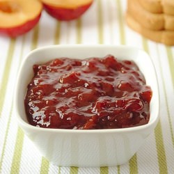Baked Red Plum Jam w/ Cinnamon &Rum