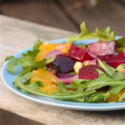 Beet, Orange and Arugula Salad