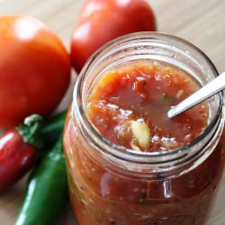 Charred Tomato and Chile Salsa