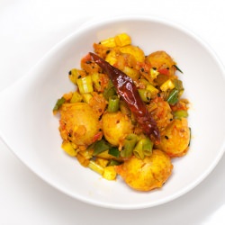 Potato and Spring Onion Curry