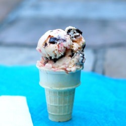 Peppermint Brownie Ice Cream