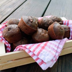 Double Chocolate Zucchini Muffins