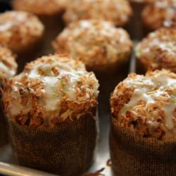 Lime Glazed Coconut Banana Bread