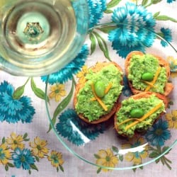 Edamame Crostini