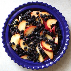 Plum & Blackberry Streusel Pie