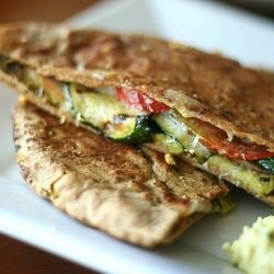 Grilled Zucchini and Ham Panini