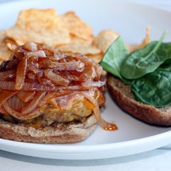 BBQ Onion & Cheddar Burger