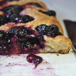 Sweet Focaccia with Grapes