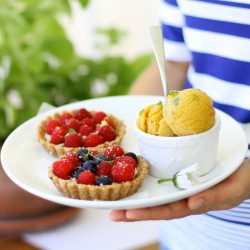 Berry Tarts and Peach Sorbet