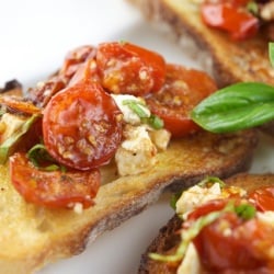 Bruschetta w/ Roasted Tomatoes