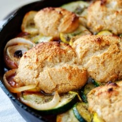 Ratatouille Topped with Drop Biscuit