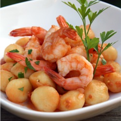 Gnocchi con Scampi