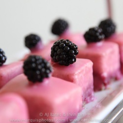 Pink Berry Petit Fours