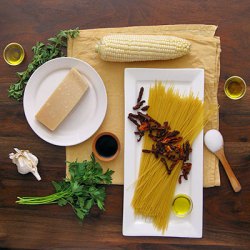 Corn Pasta with Sun-Dried Tomato