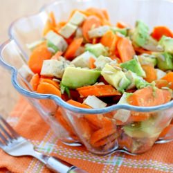 Carrot Salad w/Avocado & Tofu
