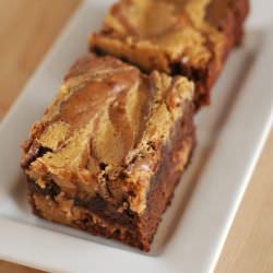 Peanut Butter Swirl Brownies