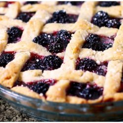 Vegan Blackberry Pie a la Mode