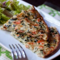 Spinach & Smoked Salmon Quiche