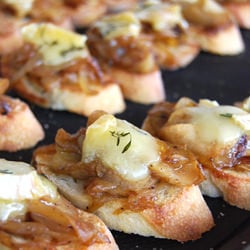 Caramelized Onion and Apple Toast