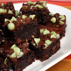 Triple Chocolate & Mint Brownies