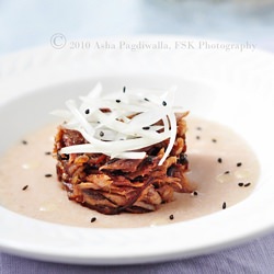 Pear Gelee with Baby Back Ribs