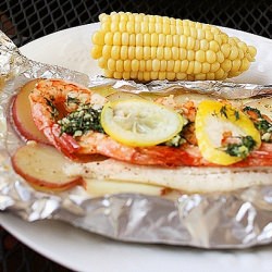 Grilled New England Seafood Bake