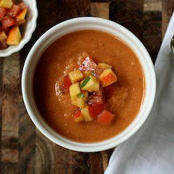 Peach and Tomato Gazpacho