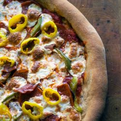 Deliciously Thin Homemade Pizza