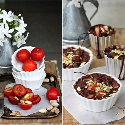 Chocolate Plum Clafoutis