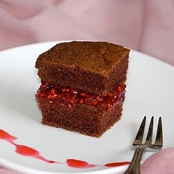 Chocolate Cake with Raspberry Jam