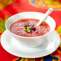 Watermelon, Bell Pepper Soup