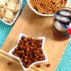 Chili-Lime Roasted Chickpeas