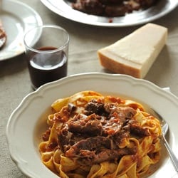 Braised Lamb Shanks with Noodles