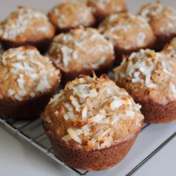 Banana, Coconut, and Pineapple Muff