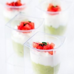 Feta, Avocado and Tomato Verrines
