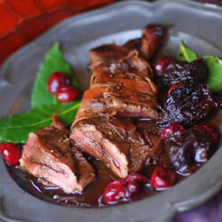 Beef with Cherries & Prunes