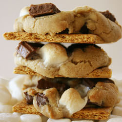 Graham Cracker S’mores Cookies