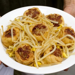 Pork Stuffed Fried Tofu