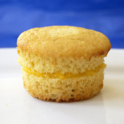 Lemon Curd Layered Cupcakes