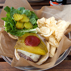 Green Chile Cheeseburger