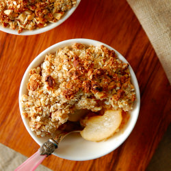 Pear and Kumquat Crumble