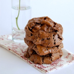Chocolate Pecan Puddle Cookies
