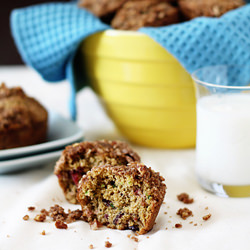 Zucchini Cherry Muffins