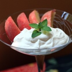 Peaches & Japanese Whiskey Sabayon