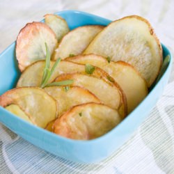 Golden Oven Baked Potato Chips