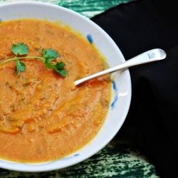Roasted Carrot & Cilantro Soup